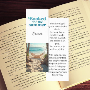 Photo summer vacation reads poem bookmarks