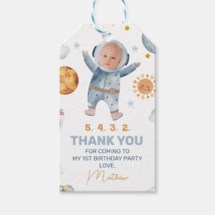 Photo Sun First Trip Around the Sun 1st Birthday  Gift Tags