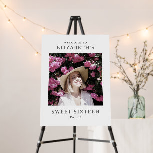 Photo Sweet Sixteen Party Welcome Sign