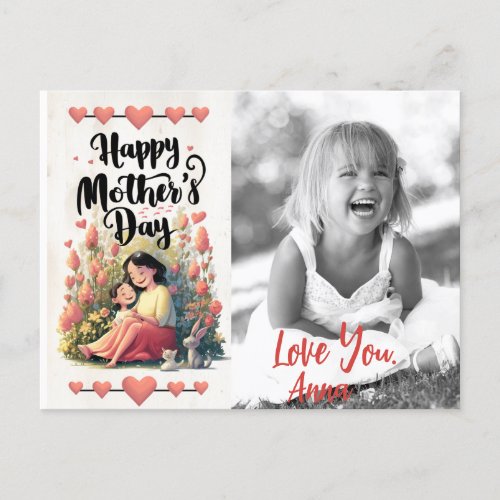  Photo Sweet Whimsical Heart Mothers Day AP72 Holiday Postcard