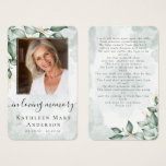 Photo Sympathy Funeral Memorial Prayer Card Photo Sympathy Funeral Memorial Prayer Card