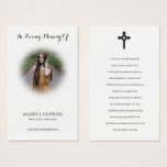 Photo Sympathy Funeral Memorial Prayer Cards Photo Sympathy Funeral Memorial Prayer Cards