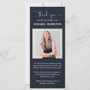 Photo Sympathy Memorial Thank You Invitation