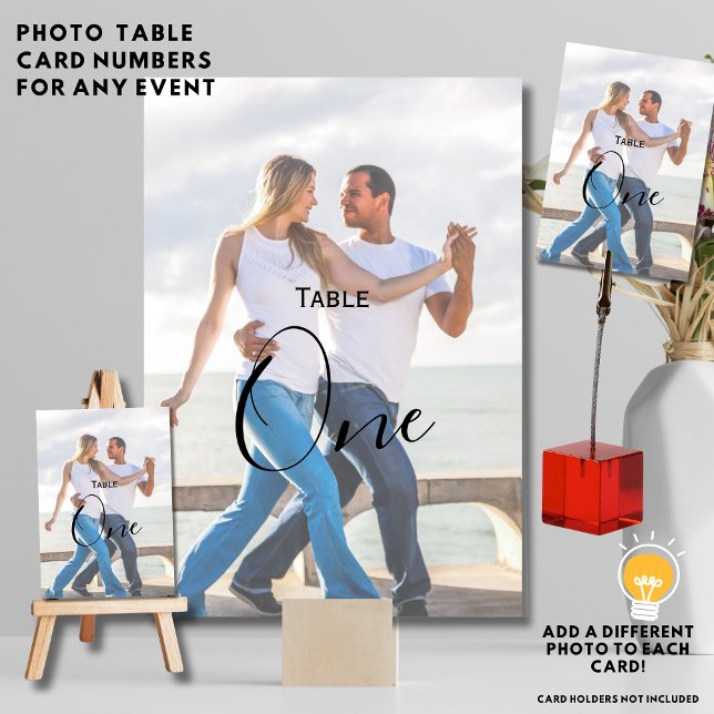 ⭐PHOTO TABLE NUMBER CARD - Simple Overlay Opaque (Creator Uploaded)