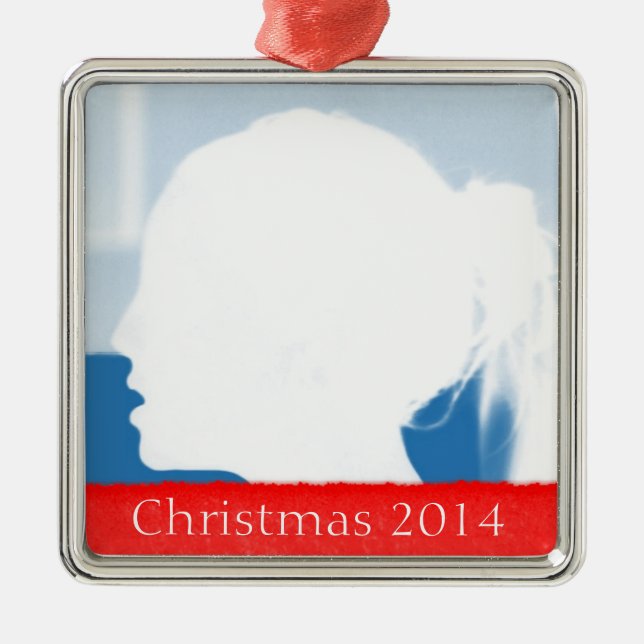 Photo & Tear Christmas Ornament Template (Front)