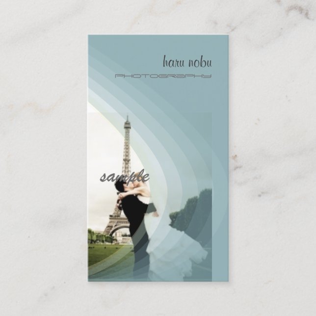 Photo template, add your own business card (Front)