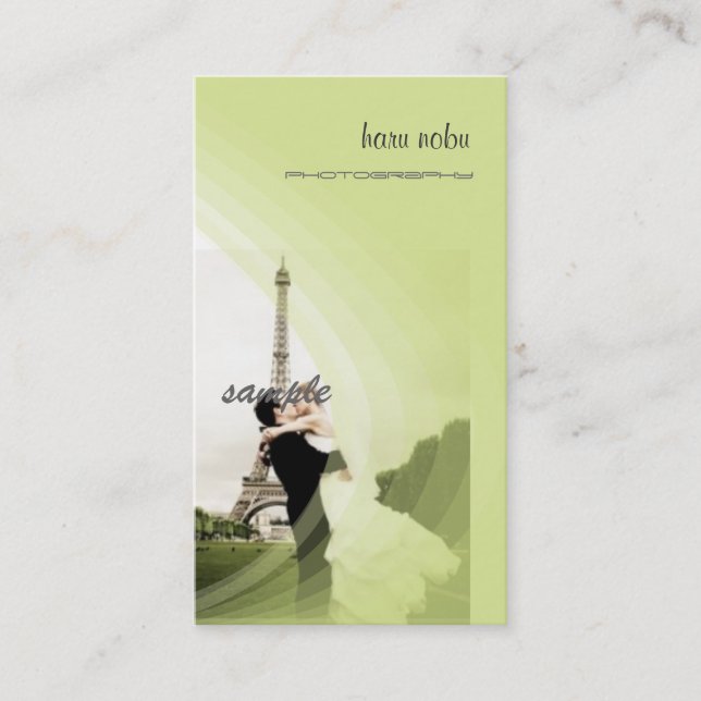 Photo template, add your own business card (Front)