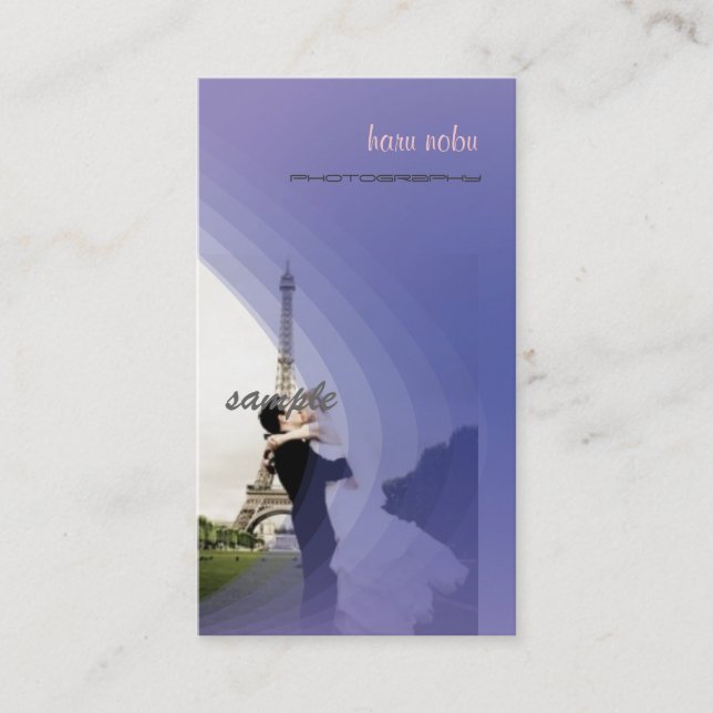 Photo template, add your own business card (Front)