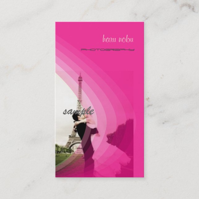 Photo template, add your own business card (Front)