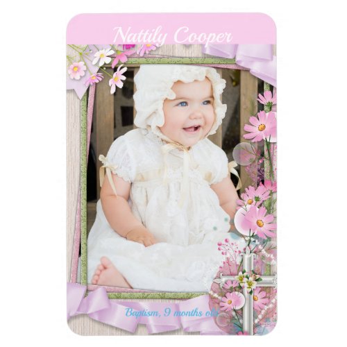 PHOTO TEMPLATE Baby Baptism Confirmation Custom Magnet