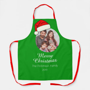 Photo template christmas apron