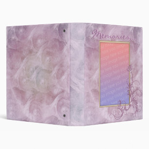 Photo Template Embossed Effect "Memories" Binder