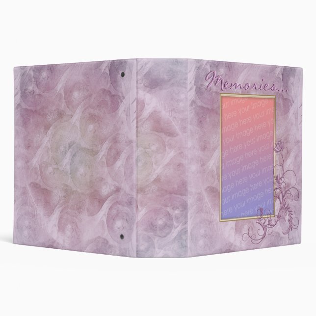 Photo Template Embossed Effect Memories Binder 2" (Background)