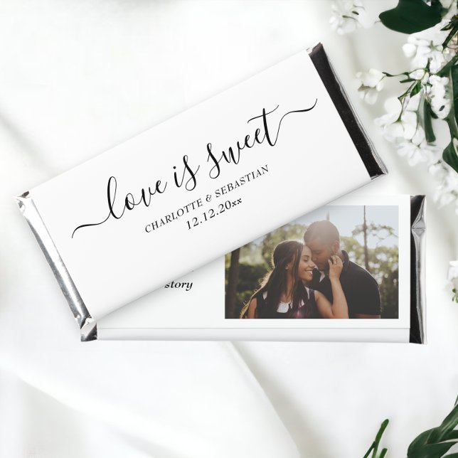 Photo Template Love is Sweet Heart Personalized Hershey Bar Favors (Photo Template Love is Sweet Heart Personalized Hershey Bar Favors from Ricaso)