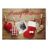 Photo Template Meowy Christmas! Card (Front Horizontal)