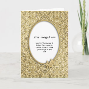 Photo Template - Ornate Embossed Christmas Paper