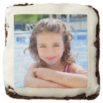 Photo Template Party Brownie Dessert Treats by PartyPrep at Zazzle