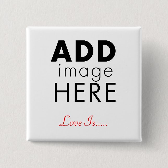 Photo Template Pinback Button (Front)