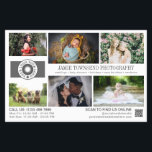Photo Template Professional Photography Business Flyer<br><div class="desc">White marketing flyer for a professional photographer personalized with your photos, logos, contact information, custom text, and QR code with gray fonts against a white background. Promote your photography business with this photo collage flyer personalized with six of your gorgeous photos on one side and a larger photo on the...</div>
