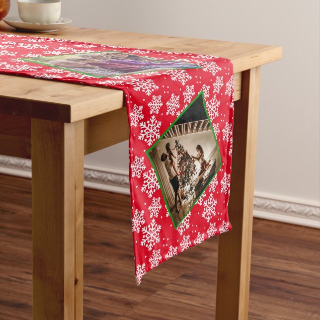 Photo template red christmas medium table runner (In Situ)