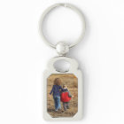 PHOTO TEMPLATE Silver Metal Keychain Grandma Gift