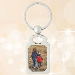 PHOTO TEMPLATE Silver Metal Keychain Grandma Gift<br><div class="desc">Using the simple template add your photo,  this makes a great gift for grandma.</div>