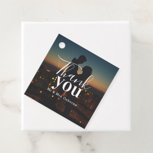 Photo Template Thank You Personalized Favor Tags