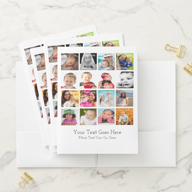 Photo Template Unique One of a Kind Personalized Pocket Folder (In Situ)