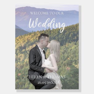 Photo Template Wedding Welcome Foam Board