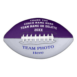 Photo, Text and Your Colors Personalized Football