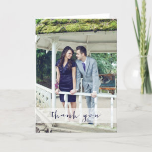 Photo Thank You Card - Calligraphy