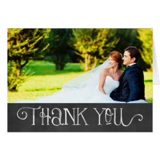 Photo Thank You Card | Chalkboard Charm