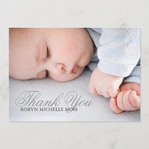 Photo Thank You Card Name Photo