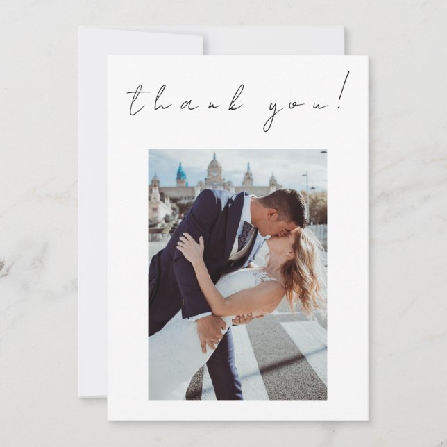 Photo Thank you Card-Twin Flame Wedding Theme- Invitation (Front)