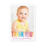 PHOTO THANK YOU cute bold type fun colorful PHOTO THANK YOU cute bold type fun colorful