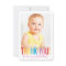 PHOTO THANK YOU cute bold type fun colorful