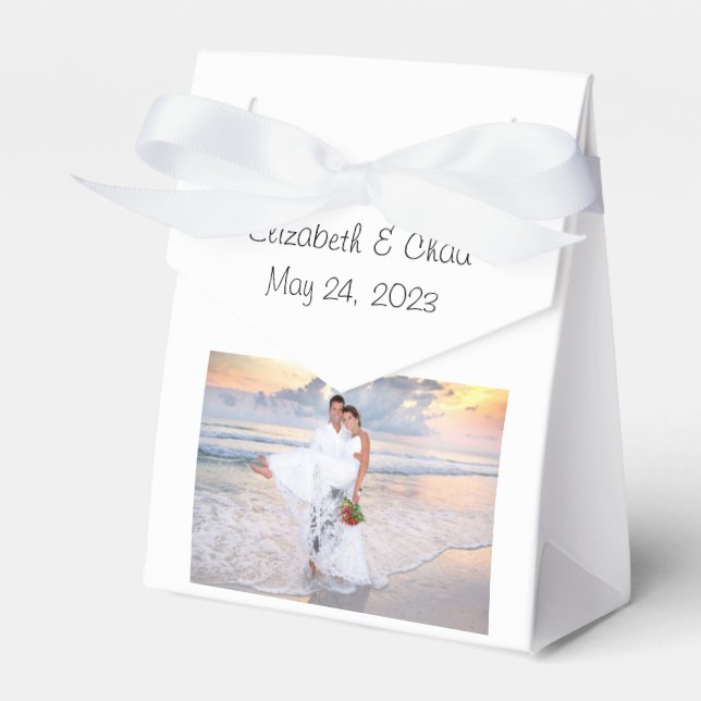 Photo thank you favor box (Front Side)