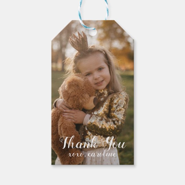 Photo Thank You Favor Tag (Front)