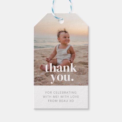 Photo Thank You Gift Tags