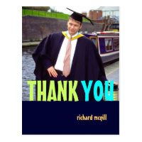 Photo Thank you postcards, DIY colors fonts Postcard
