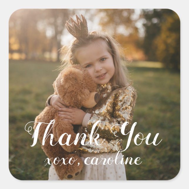 Photo Thank You Sticker (Front)