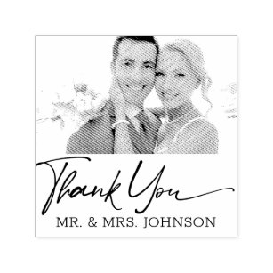 Photo Thank You Wedding Self-inking Stamp