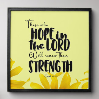 Photo Tile with Bible Verse Wall Decor