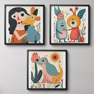 Photo Tile with Weird Little Arts