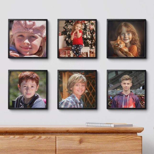 PHOTO TILES CREATE YOUR OWN CUSTOM, SET OF 6 (Dresser)
