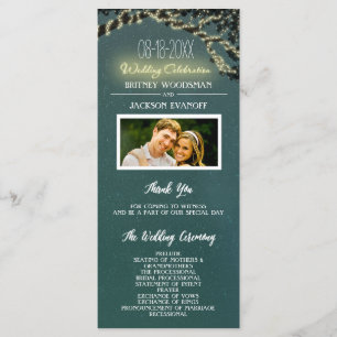 Photo Tree Branch Rustic Wedding Programs