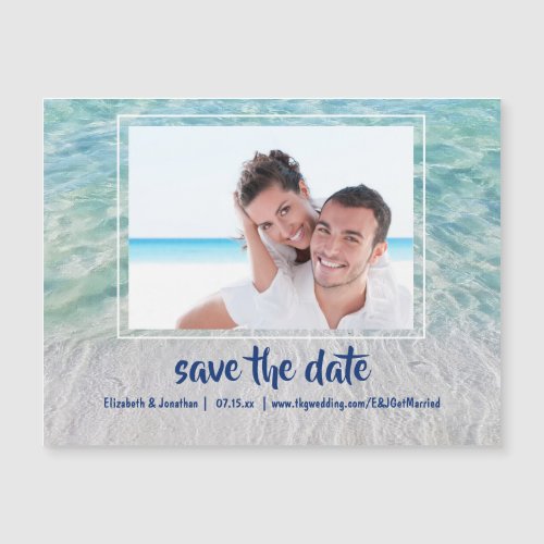 Photo Tropical Beach Destination Save The Date