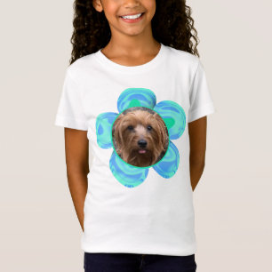 Photo Turquoise Flower Personalized T-Shirt