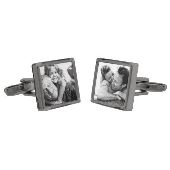 Photo Upload Design Your Own Add Image Mismatched Cufflinks by red_dress at Zazzle