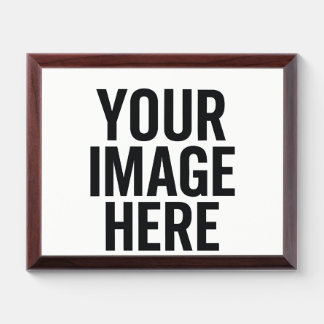 Photo Upload Frame Print With Image Display Area Award Plaque